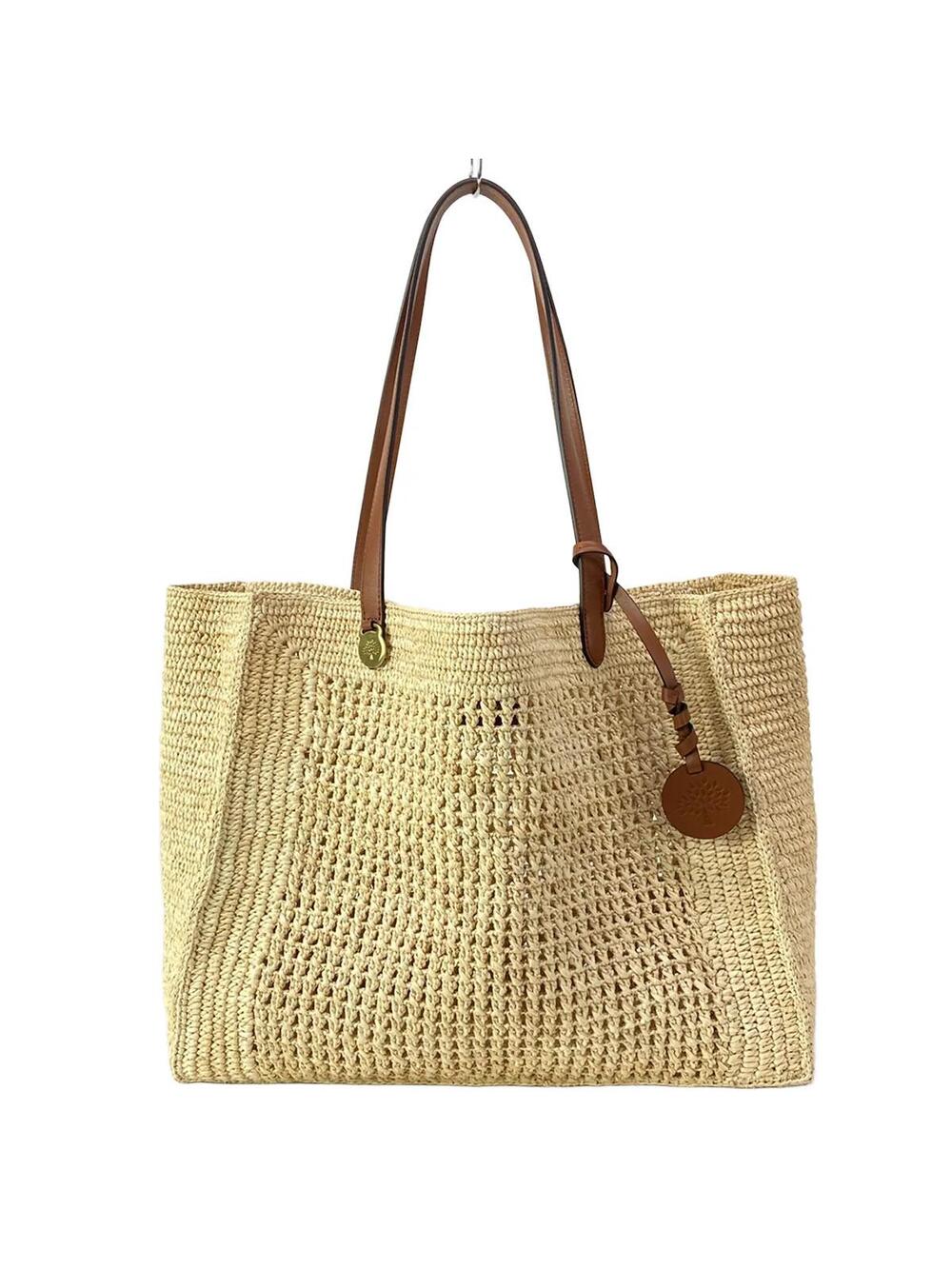 Mulberry Crochet Tote Cream Brown #282329M79B